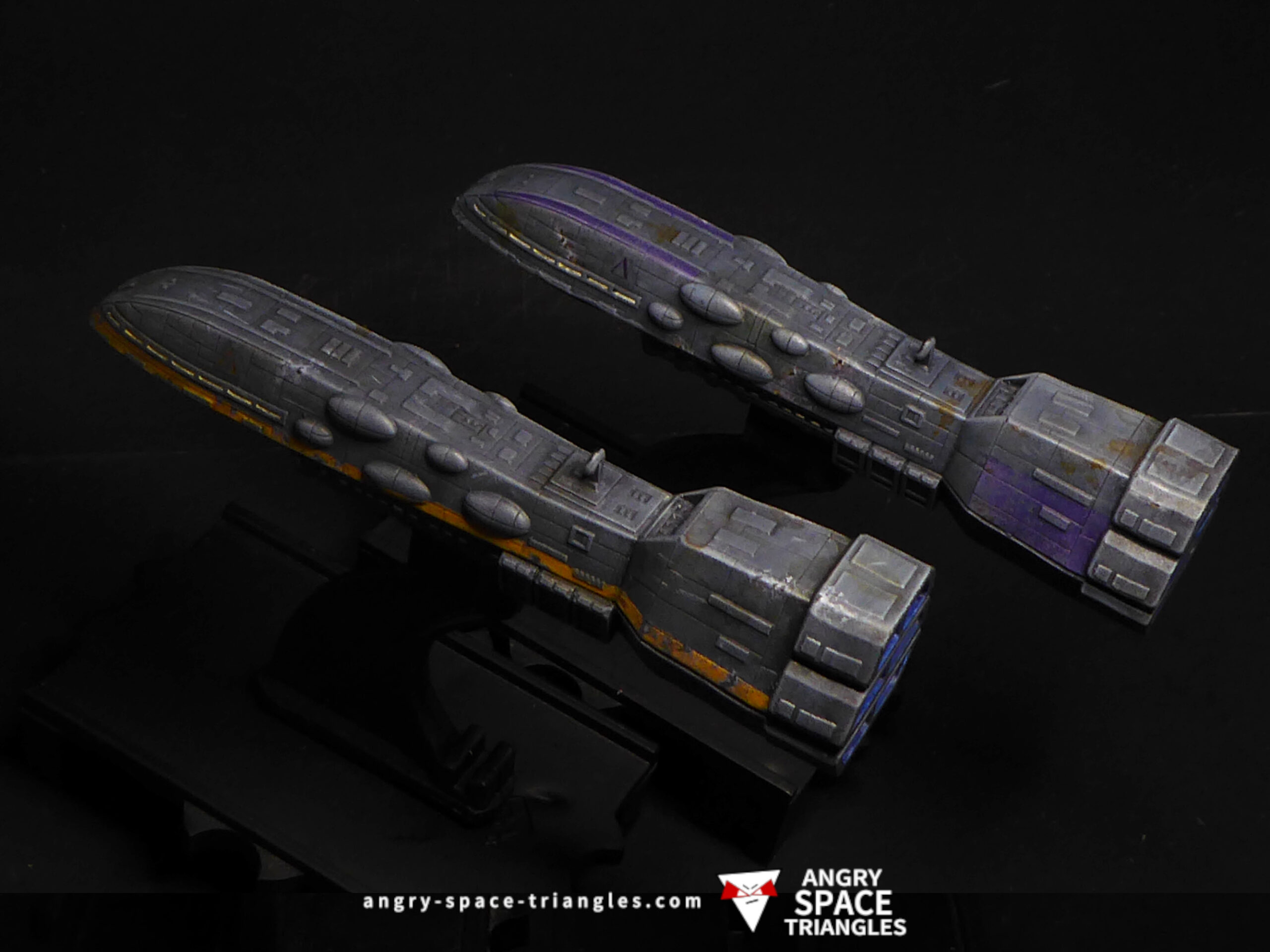 Painted Dreadnought-class Heavy Cruisers for Star Wars Armada