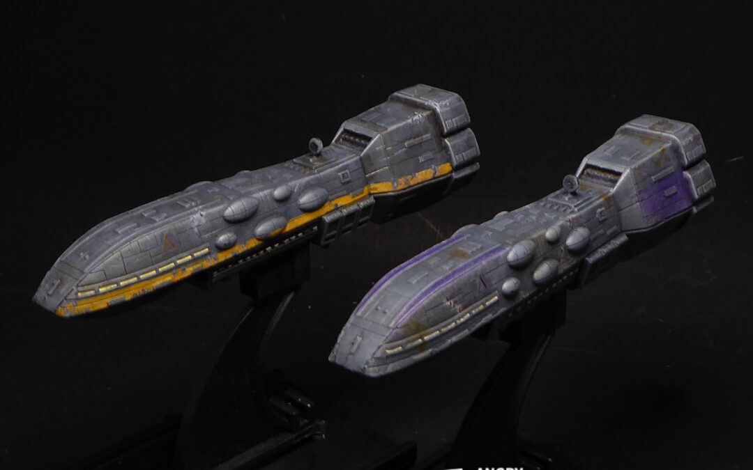 Painted Dreadnought-class Heavy Cruiser Commission for Star Wars Armada