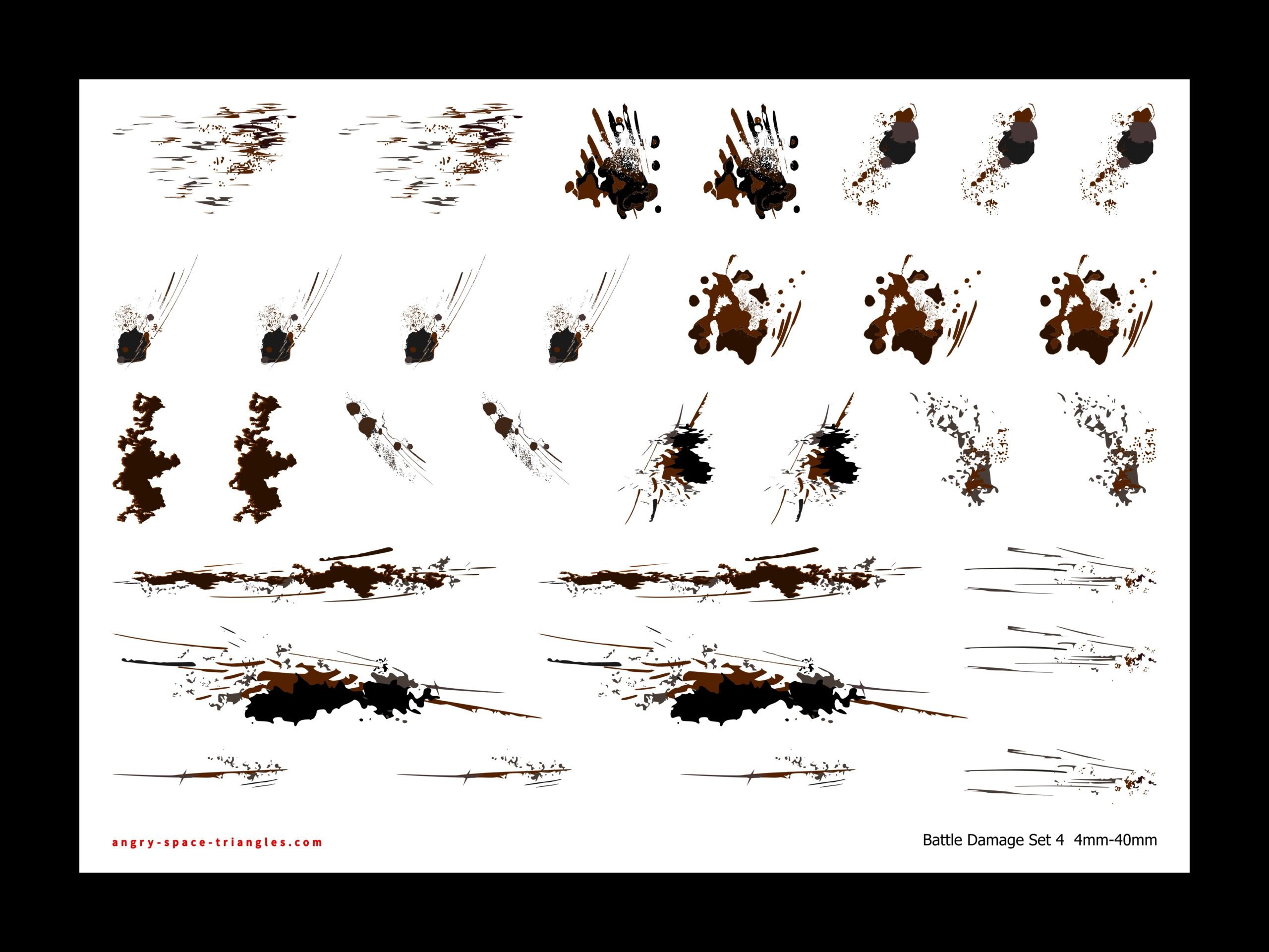 Battle Damage Decals (large)