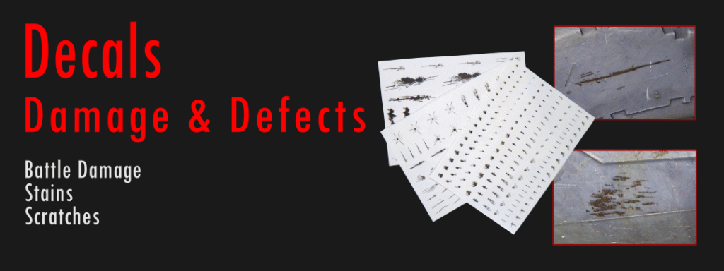 Listing image for the battle damage decals