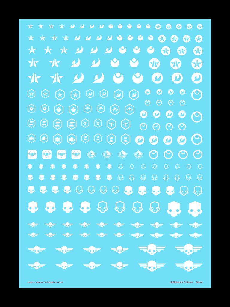 Helldivers 2 Decals in White