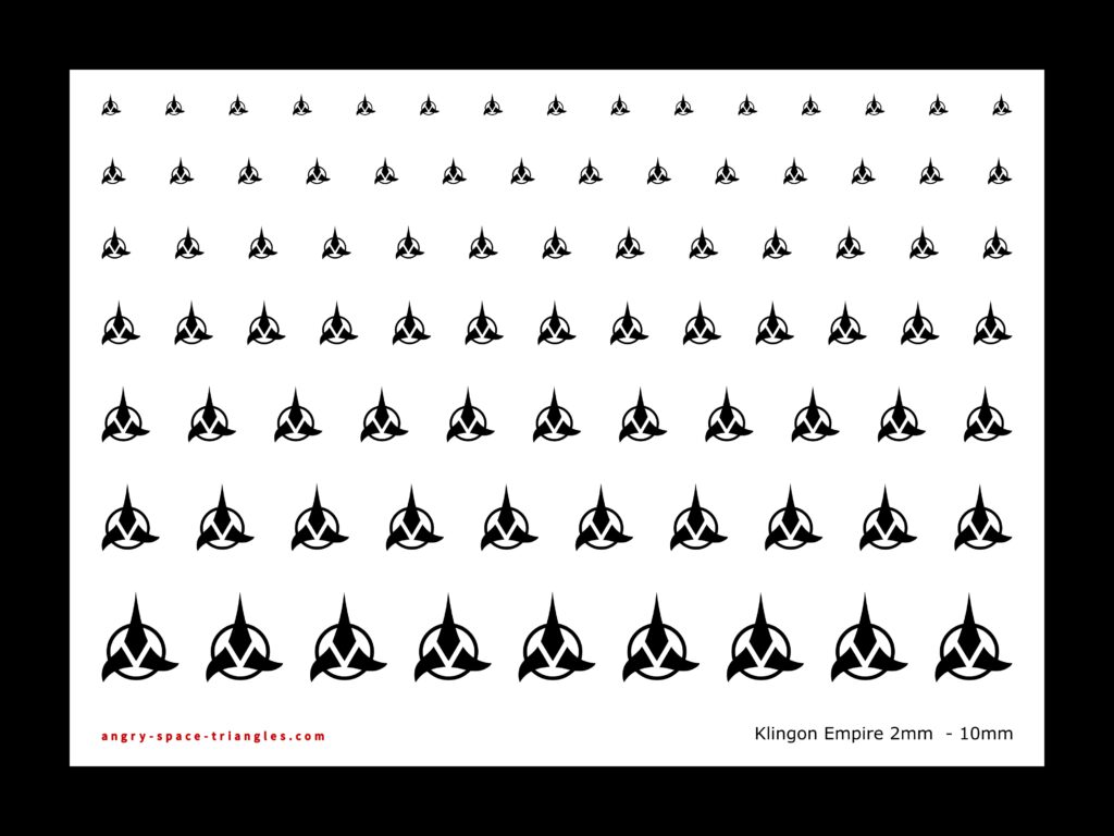 Klingon Decals