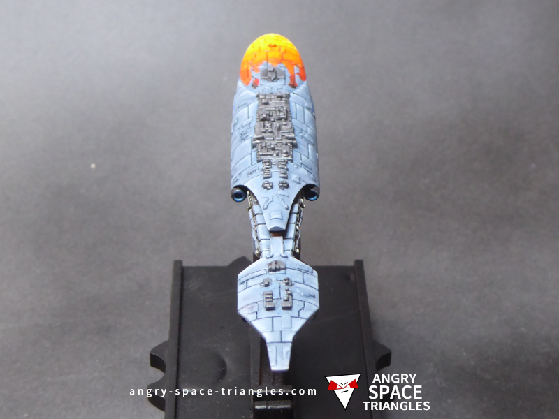Star Wars Armada -  Painted MC30 in Blue with Flames