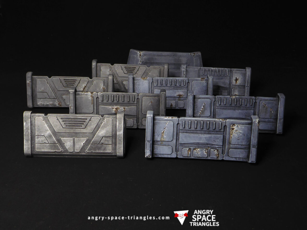 Painted Barricades from Star Wars Legion Core Set