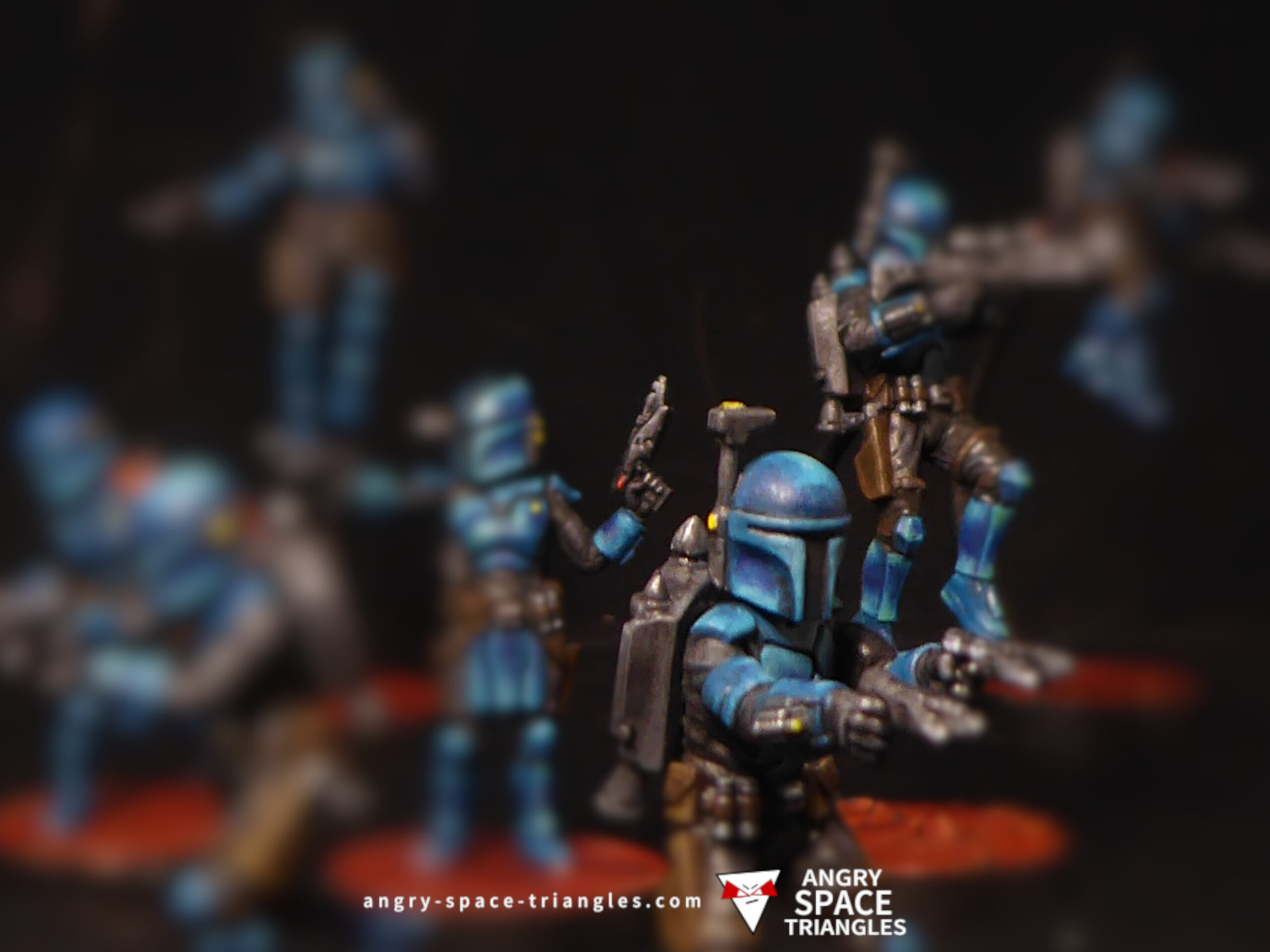 Painted Clan Wren for Star Wars Legion in Blue