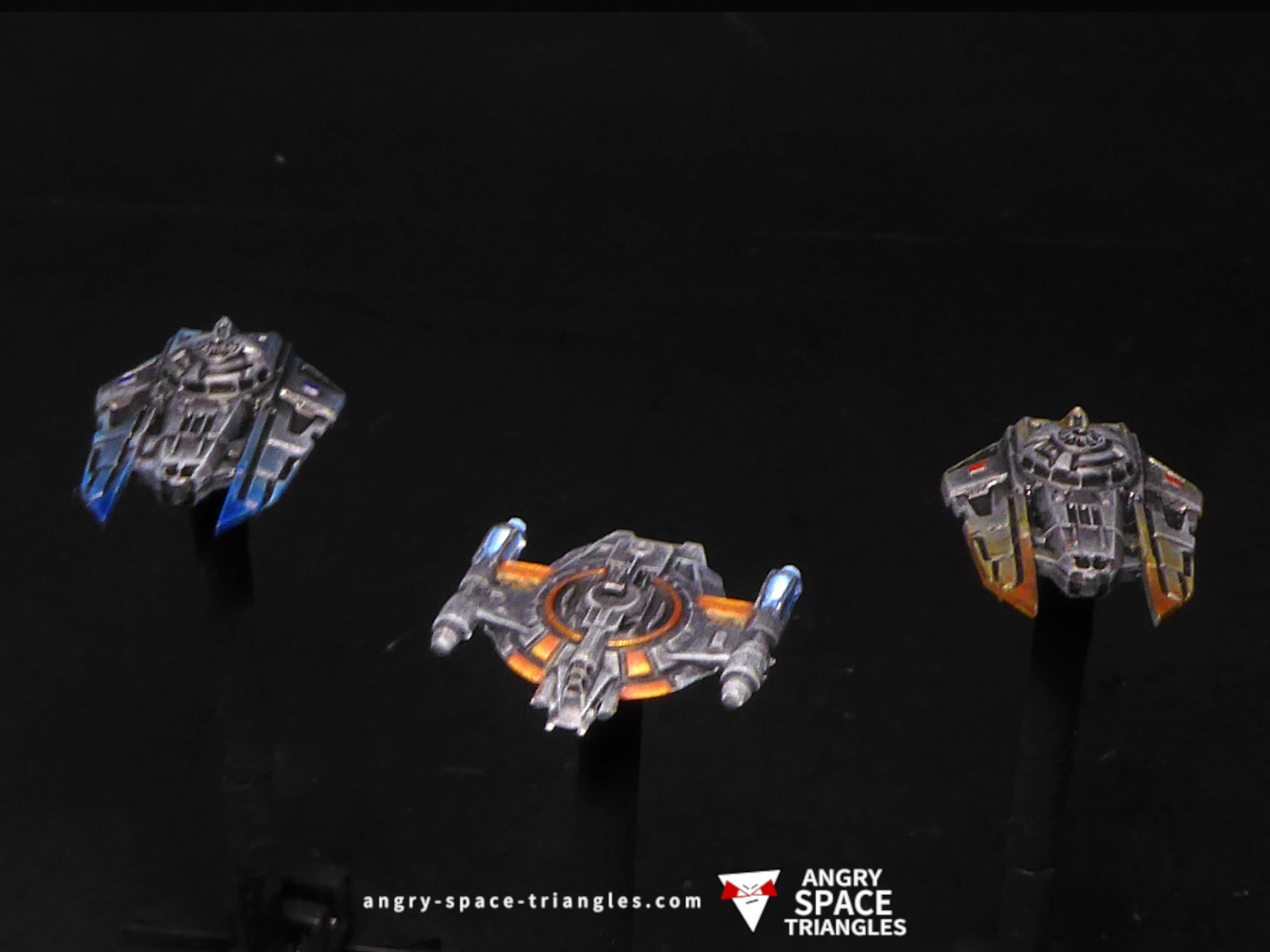 3 fighter squadrons painted as a commission for star wars armada
