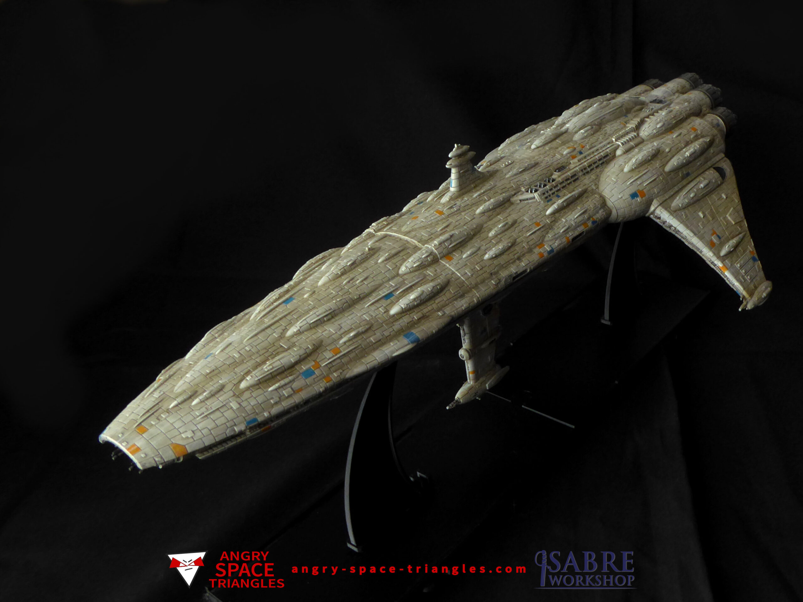 Painted MC108 for Star Wars Armada - Collaboration Project with Sabre Workshop