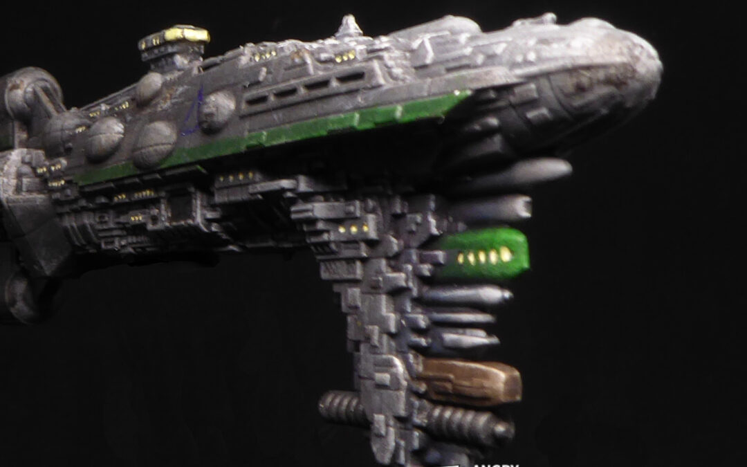Painted Nebulon Cruiser Commission for Star Wars Armada