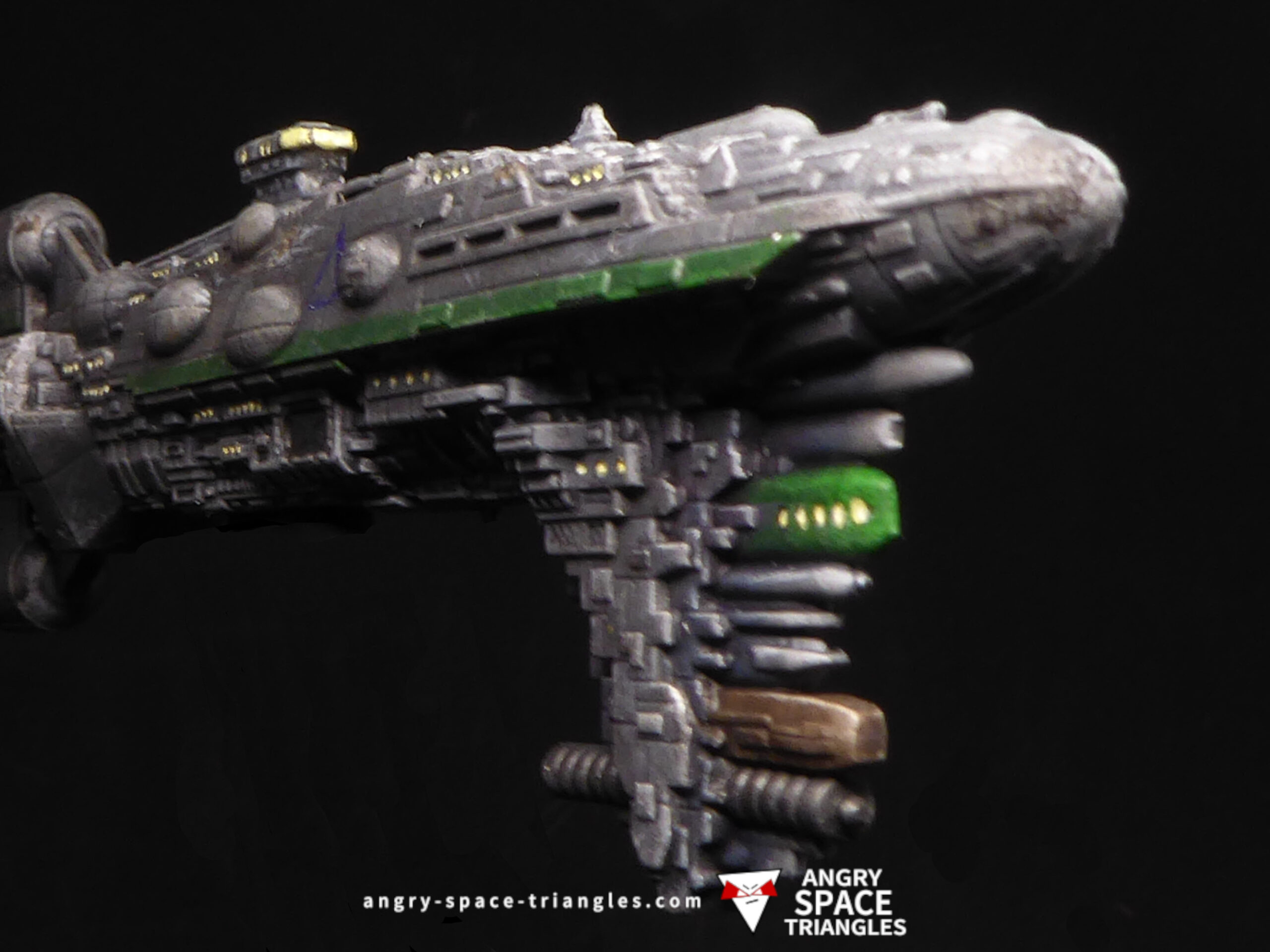 A painted Nebulon Cruiser for Star Wars Armada - painting commission