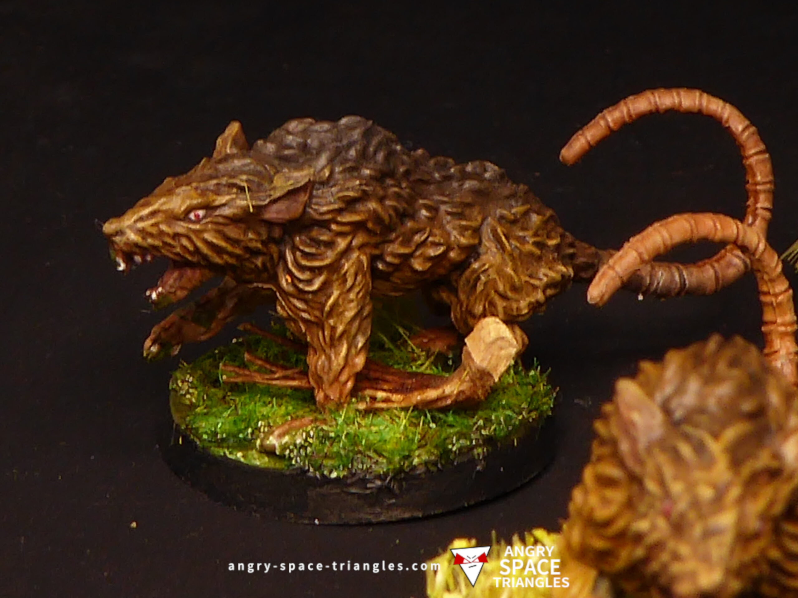 Painted rats from Blacklist Miniatures Fantasy Series 1