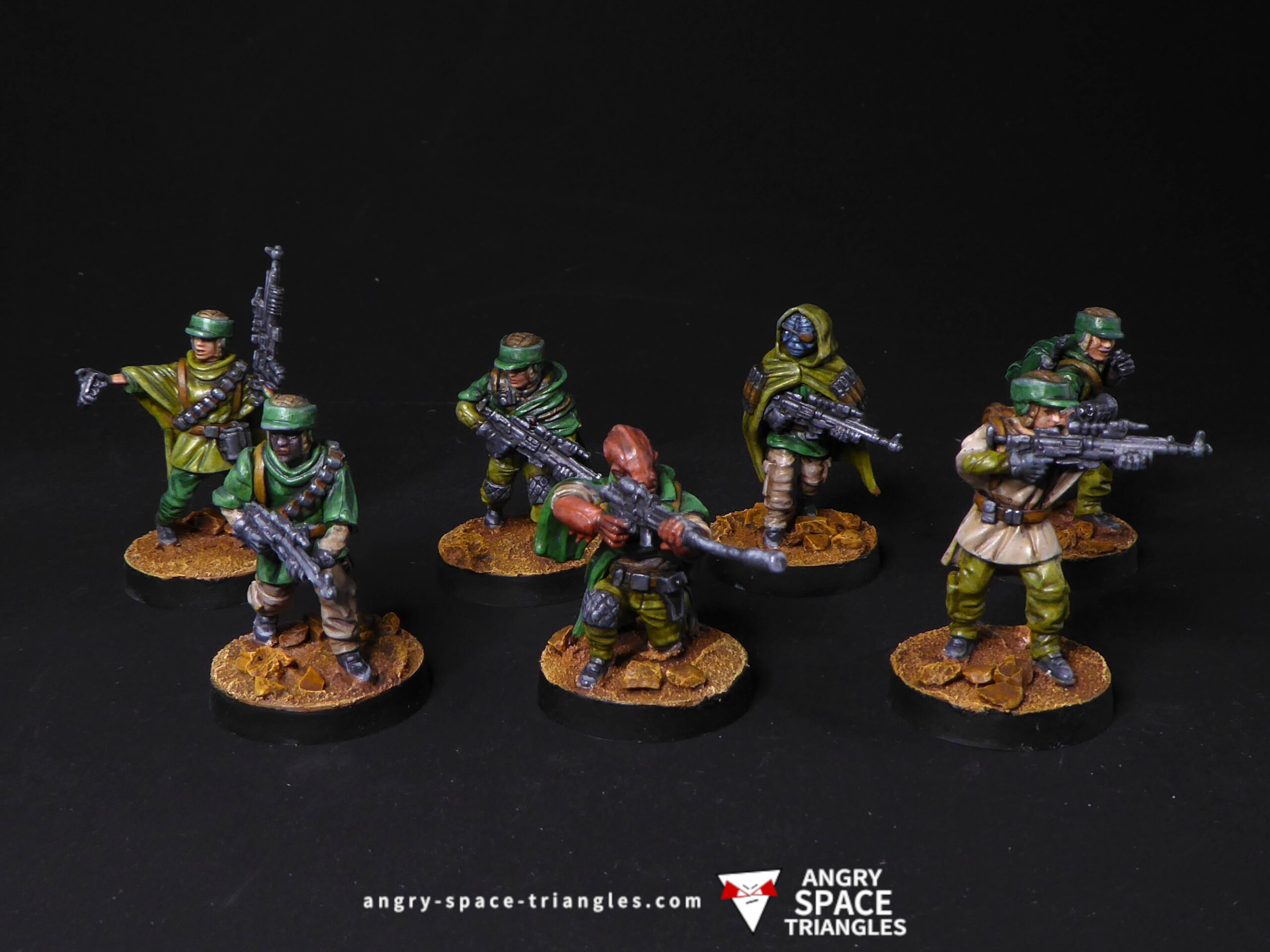 Painted Rebel Commandos for Star Wars Legion