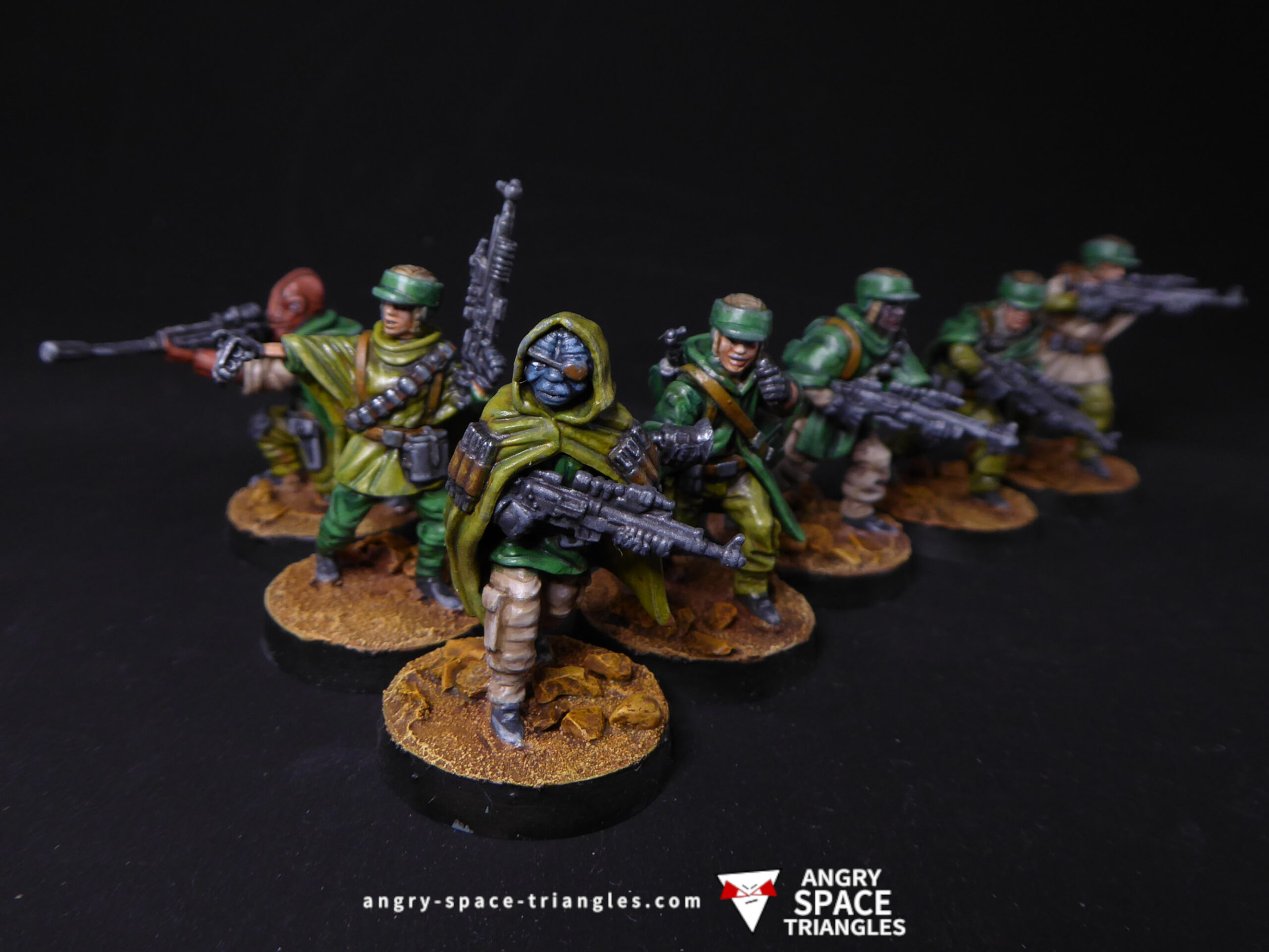 Painted Rebel Commandos for Star Wars Legion