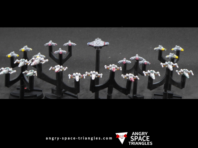 Painted Rebel Squadrons for Star Wars Armada 2