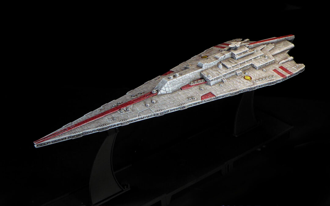 Painted Republic Mandator II Star Dreadnought for Star Wars Armada