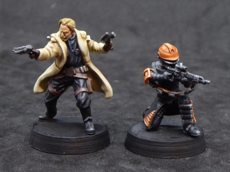 Painted Tobias Beckett and Fennec Shand for Star Wars Legion