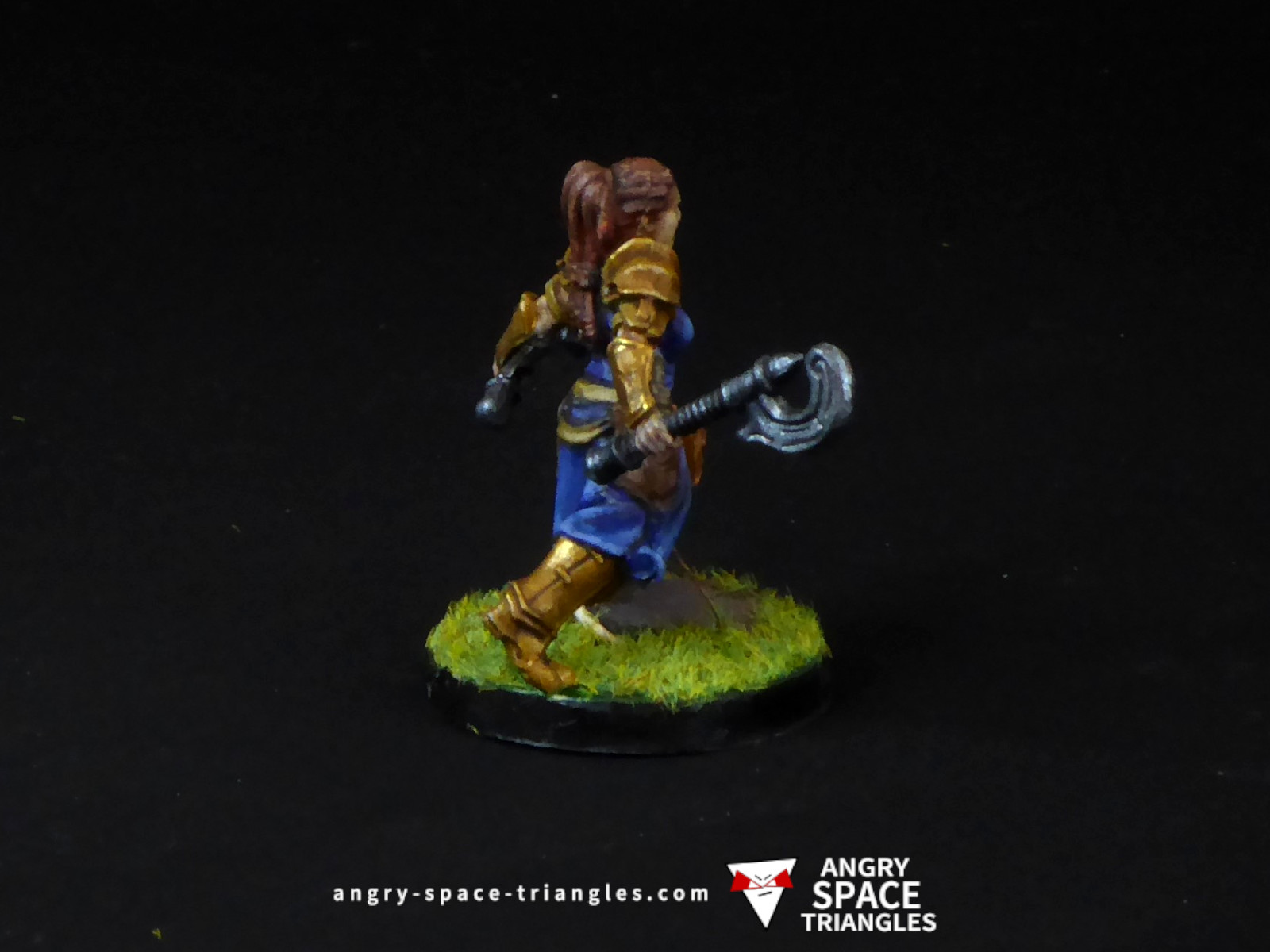 Painted human barbarian from Blacklist Miniatures fantasy series 1