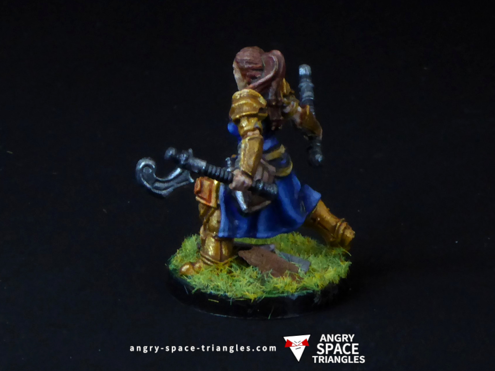 Painted human barbarian from Blacklist Miniatures fantasy series 1