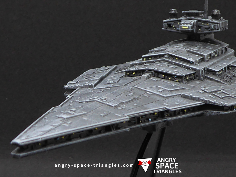 Photo of a painted Victory Star Destroyer in grey 