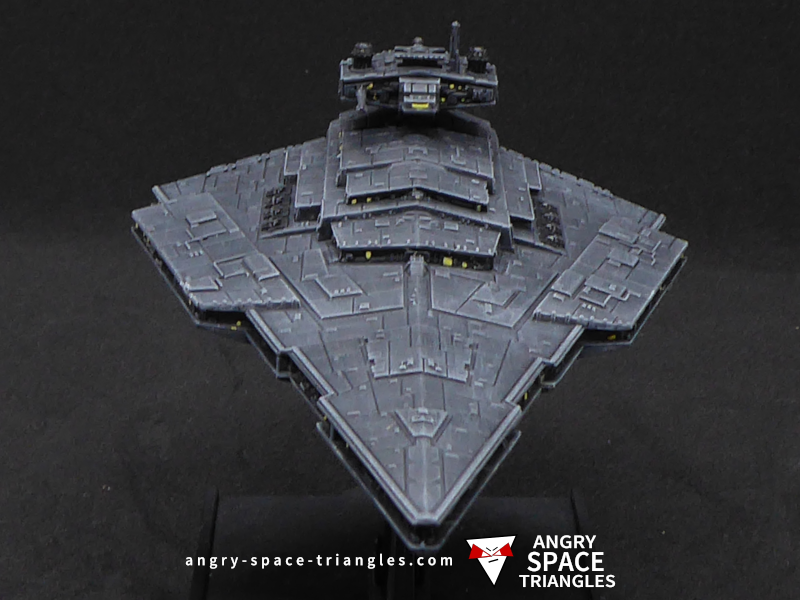Photo of a painted Victory Star Destroyer in grey 