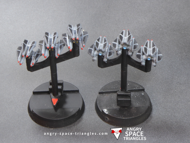 Star Wars Armada -  Painted TIE Defenders in Grey
