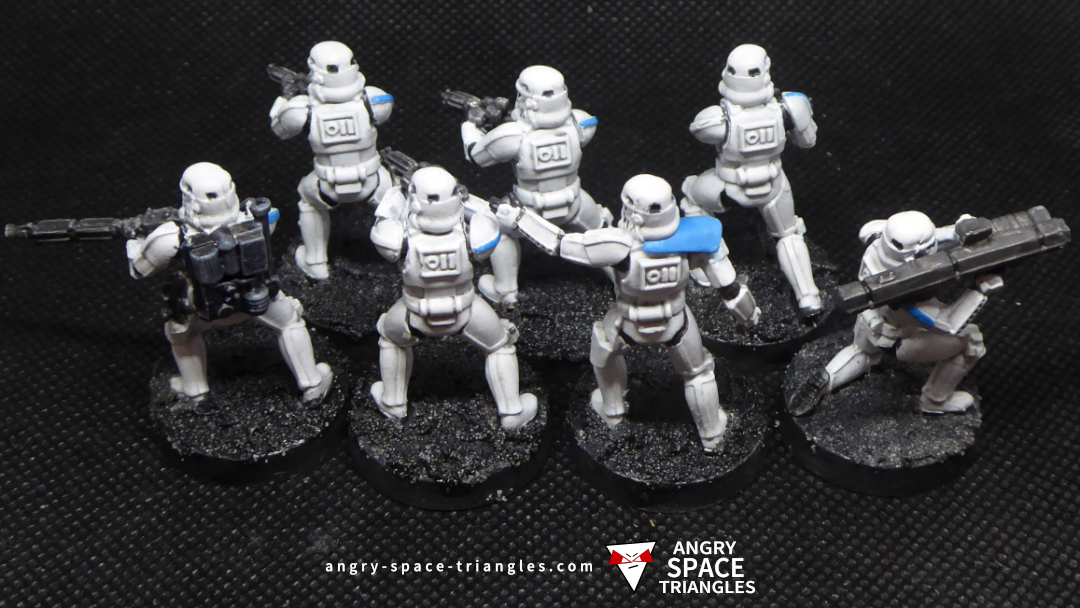 Star Wars Armada -  Painted MC30 in Blue with Flames