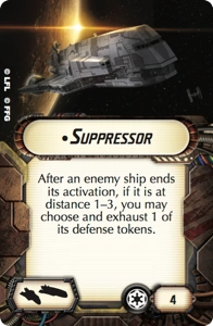 Star Wars Armada - Suppressor card