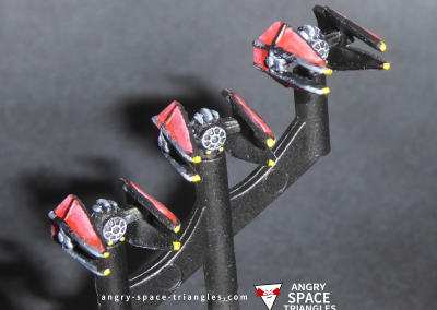 TIE Interceptors for in Red and Black