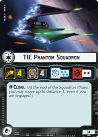 Star Wars Armada - TIE Phantom Card