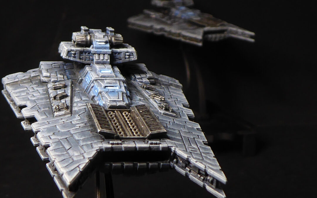 Painted Gladiator Star Destroyers for Stare Wars Armada (3D Printed)