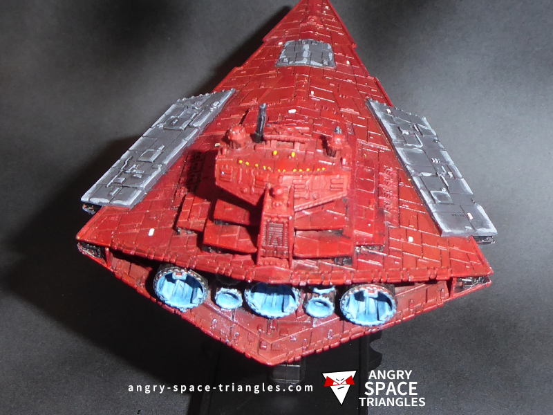 Star Wars Armada -  Painted Victory Star Destroyer in Red and Black