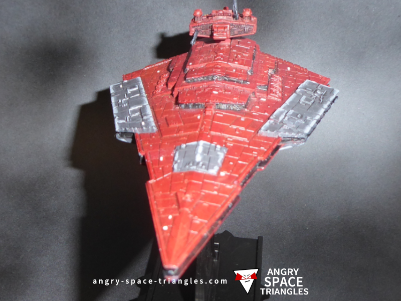 Star Wars Armada - Painted Victory Star Destroyer in Red and Black