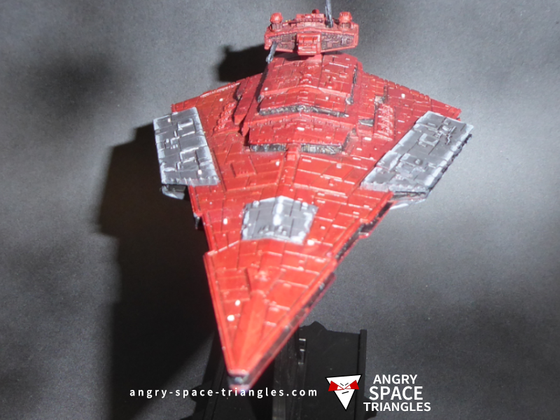 Star Wars Armada -  Painted Victory Star Destroyer in Red and Black