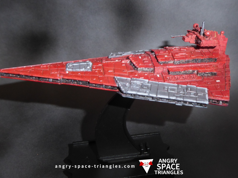 Star Wars Armada -  Painted Victory Star Destroyer in Red and Black