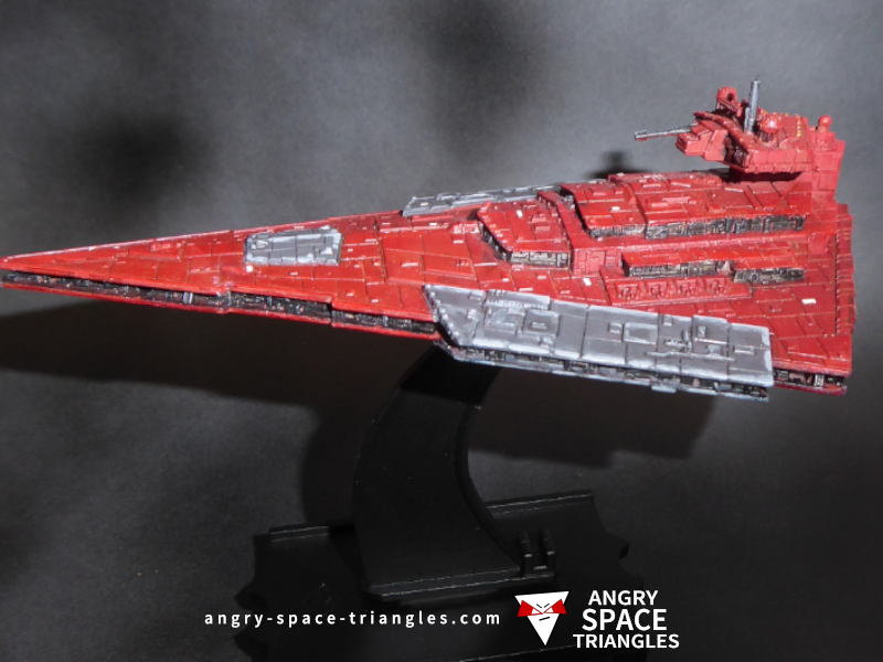 Star Wars Armada - Painted Victory Star Destroyer in Red and Black