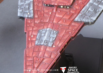 Photo of painted red victory star destroyer