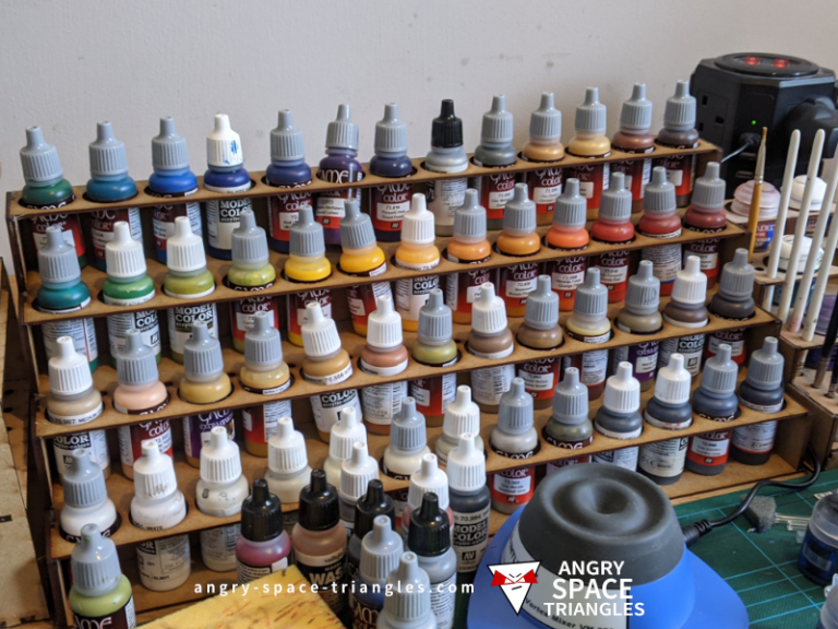 Vallejo Paints in Rack