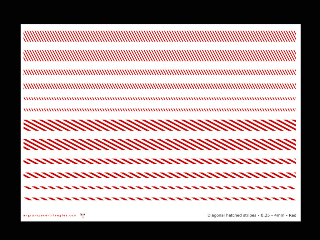 Red checked marking transfers