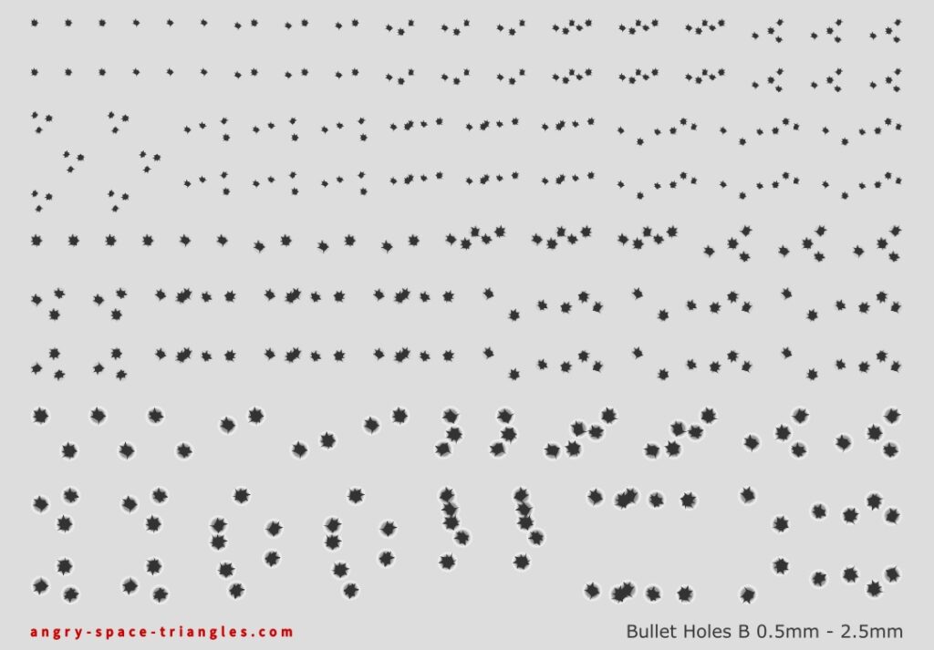 Bullet hole decals (in development)