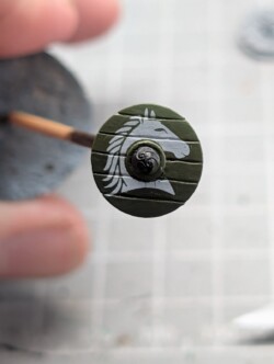 Rohan horse decal on a shield