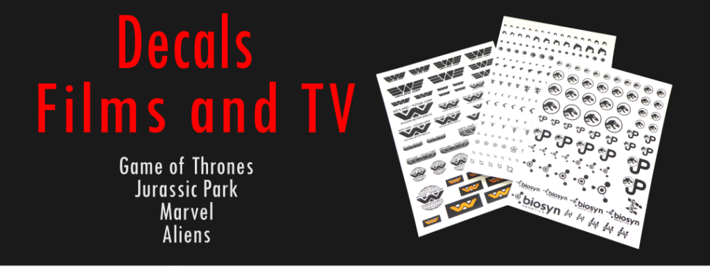 Listing image for the film and TV decals